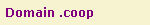 Domain .coop